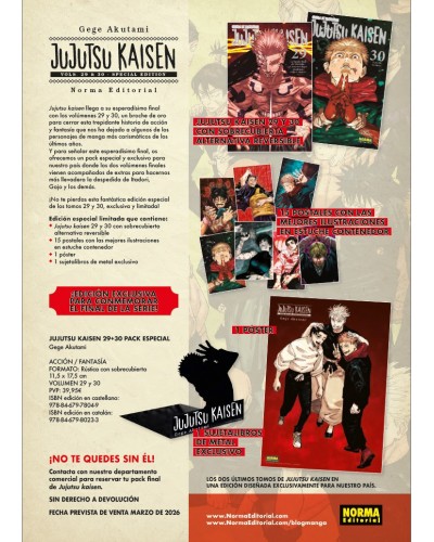 Jujutsu Kaisen 29-30 Edición Especial 37,95 €