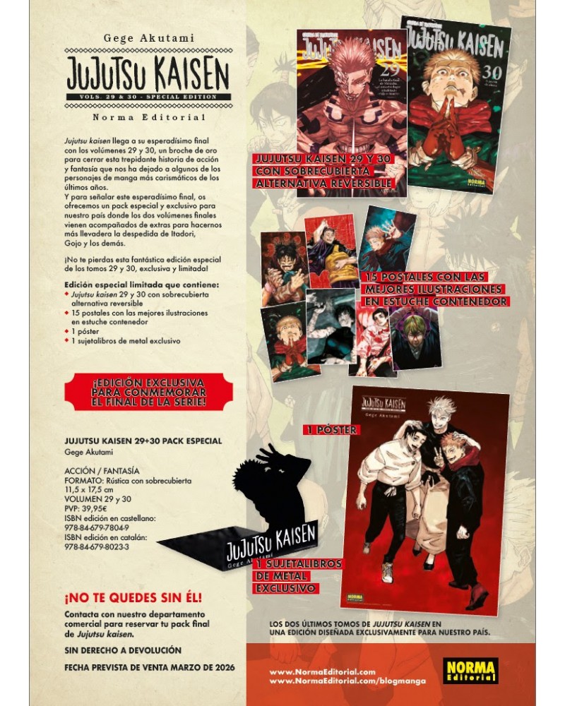 Jujutsu Kaisen 29-30 Edición Especial 37,95 €